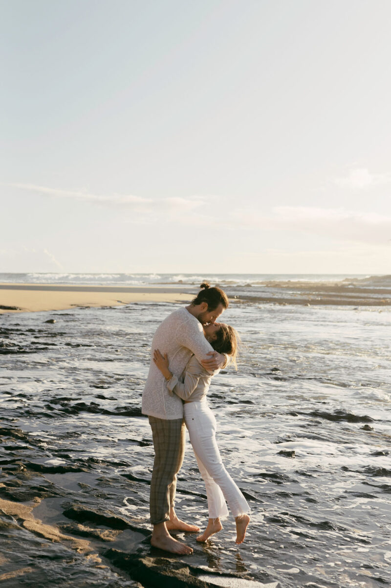 A Carefree Beach Engagement Photoshoot in Half Moon Bay